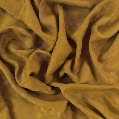 Viscose Rayon Jacquard  - Subtle Leopard Emboss - Mustard
