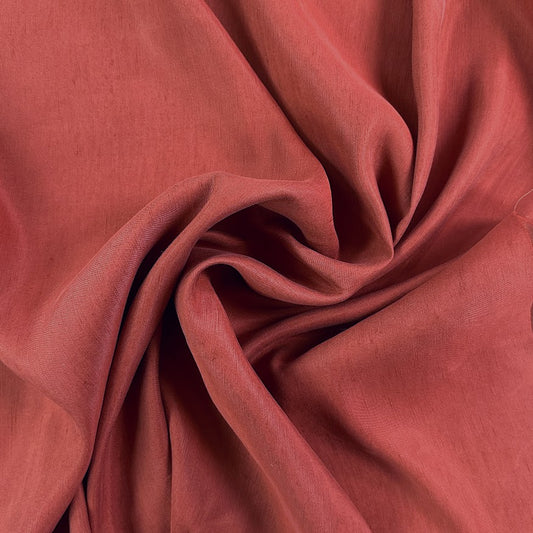 Silk & Linen Woven - Terracotta