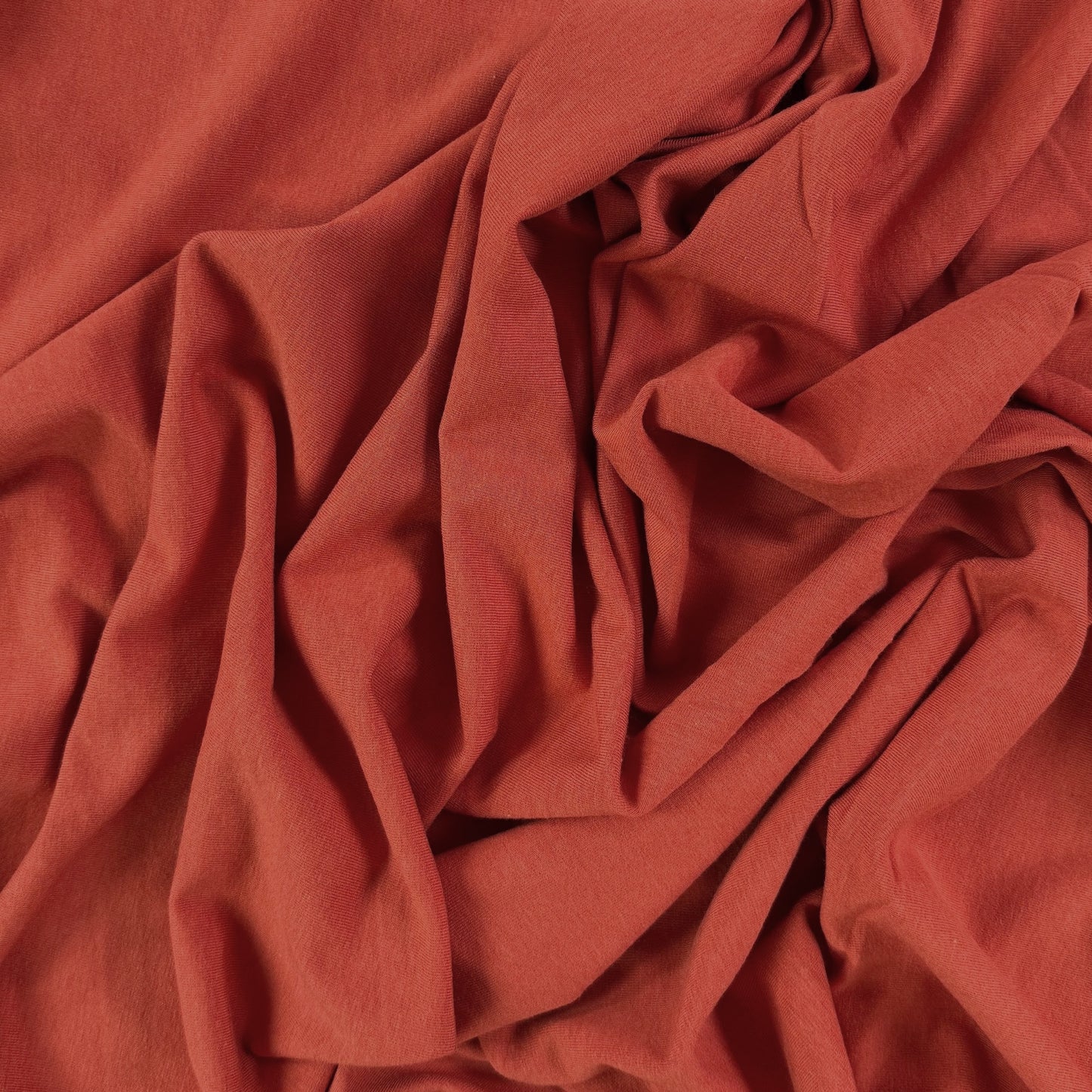 20" Remnant - Rayon Cotton Jersey Knit - Orange - Deadstock