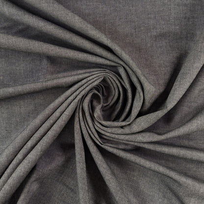 Lightweight Cotton Chambray - Black
