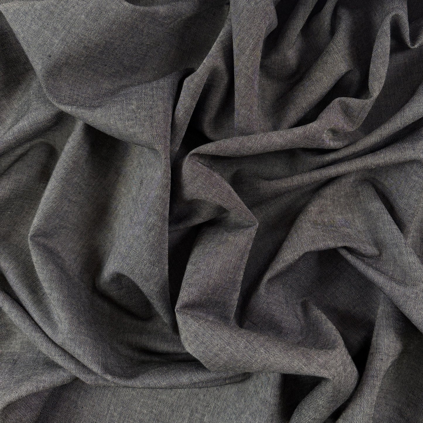 Lightweight Cotton Chambray - Black