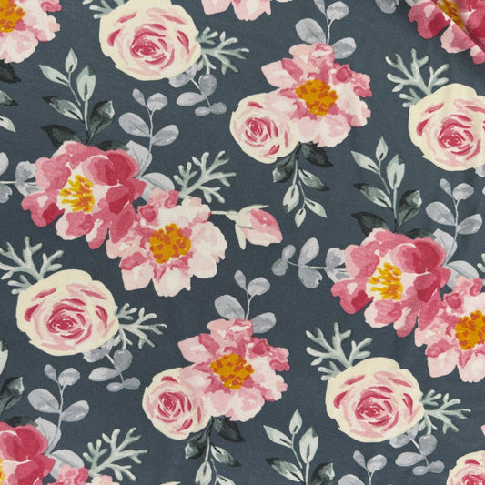 Modal Jersey Knit - Large Florals