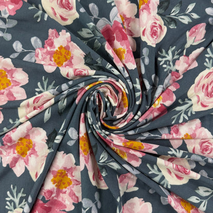 Modal Jersey Knit - Large Florals