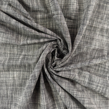 Stretch Cotton Chambray - Dark Grey