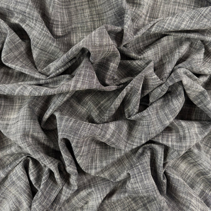 Stretch Cotton Chambray - Dark Grey