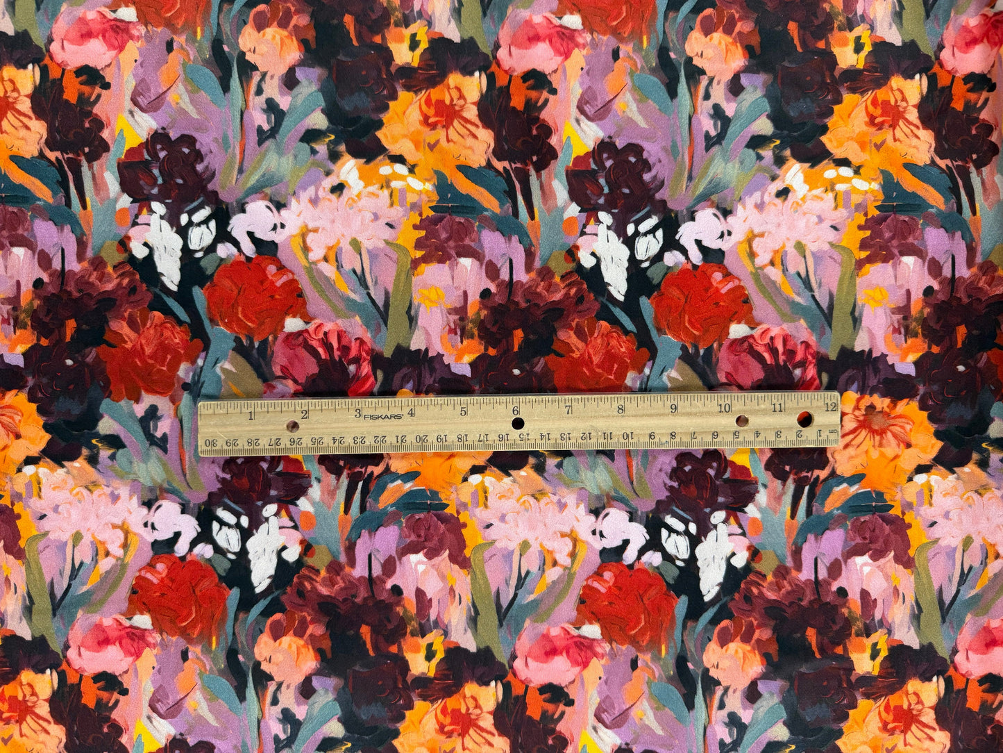 Stretch Cotton Sateen - Painted Florals
