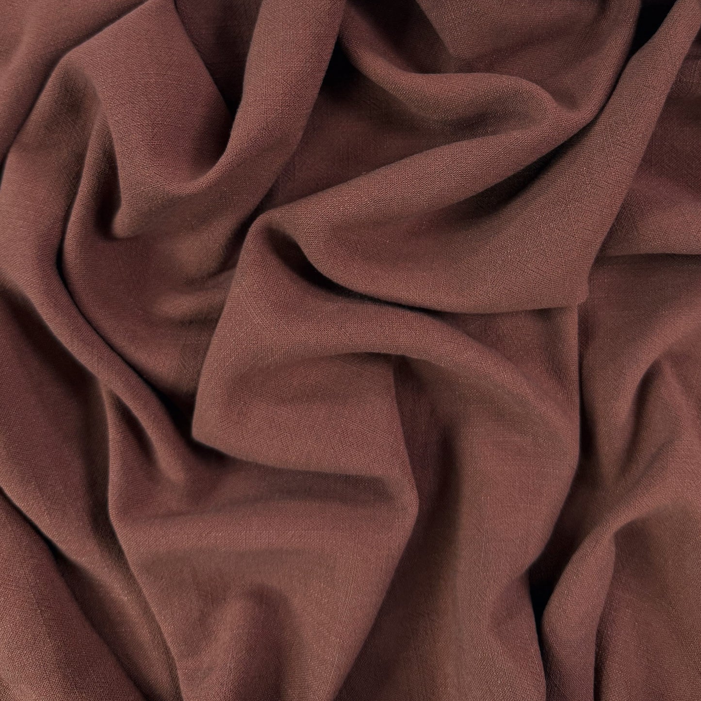 Silky Linen Viscose Noil - Chestnut