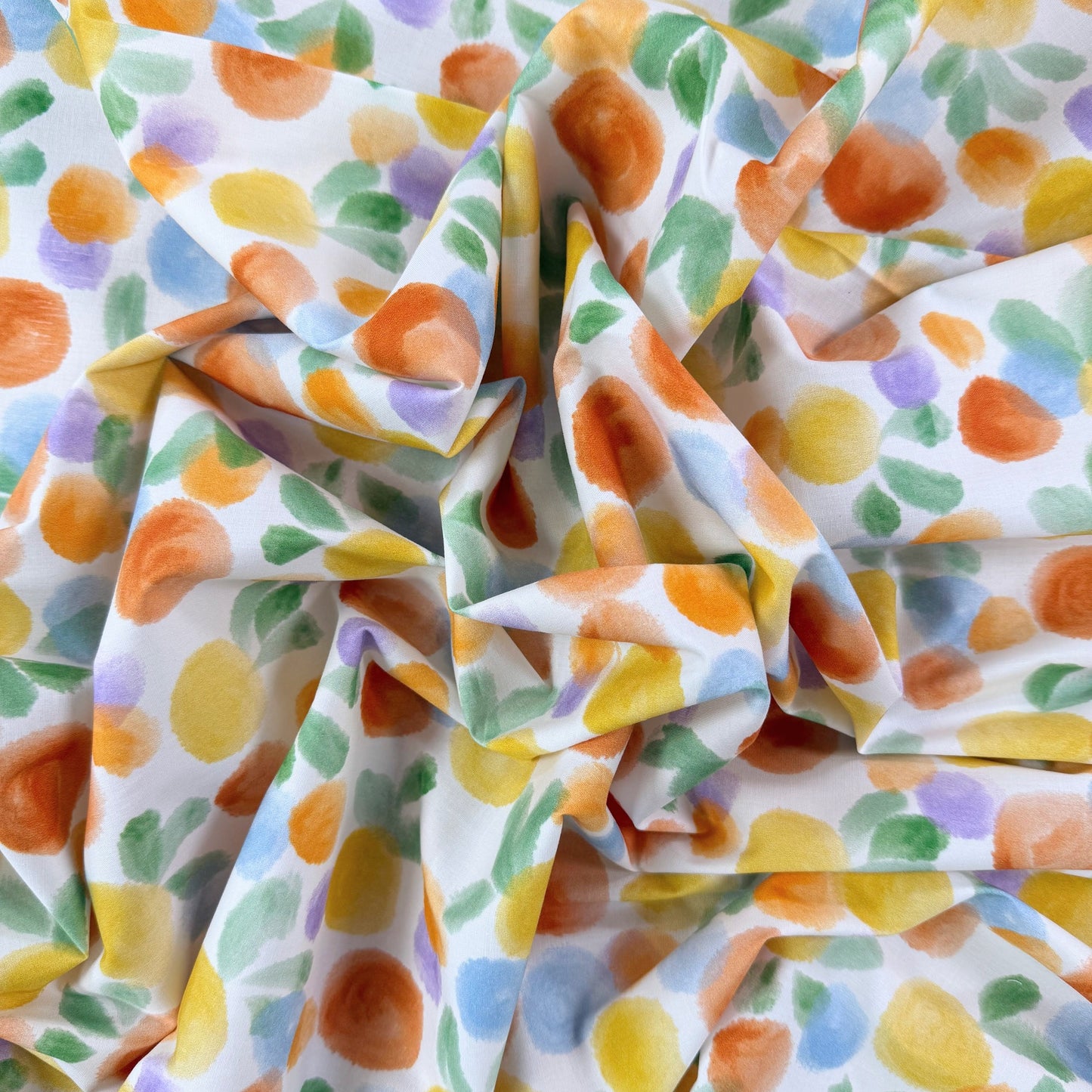 Stretch Cotton Poplin - Abstract Fruit