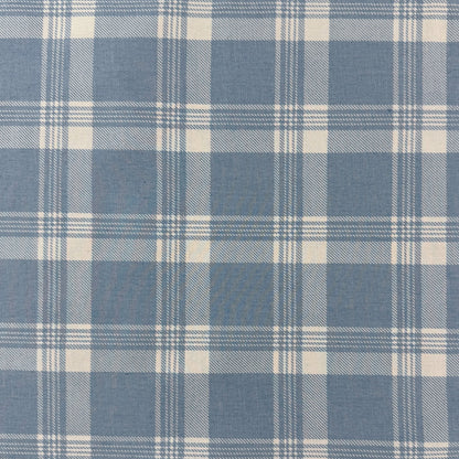 Cotton Denim - Light Blue Plaid - 4oz