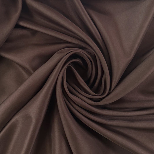 Lightweight Polyester Lining - Dark Brown - Film Studio Deadstock