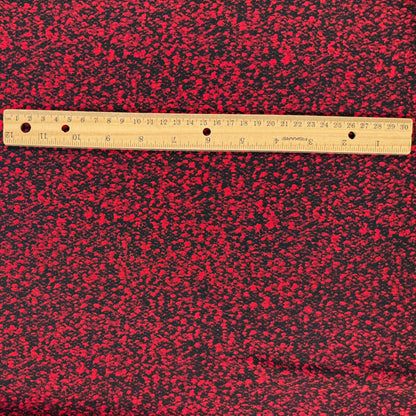 Polyester Knit - Red & Black Abstract - Film Studio Deadstock