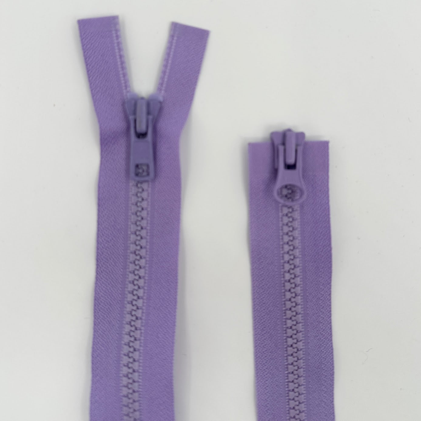 Two Way Separating Zipper - Light Weight #5 Plastic Coil 76cm (32") - Purple