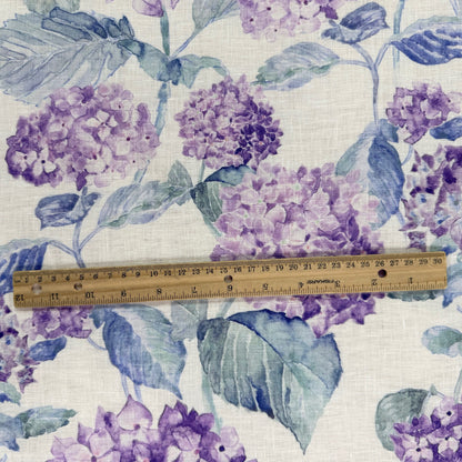 European Linen - Purple Hydrangea - 59"