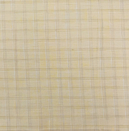 Yarn Dyed European Linen - Butter Yellow Plaid - 59"