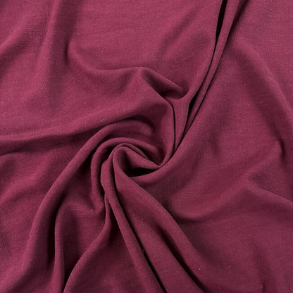 Silky Linen Viscose Noil - Wine