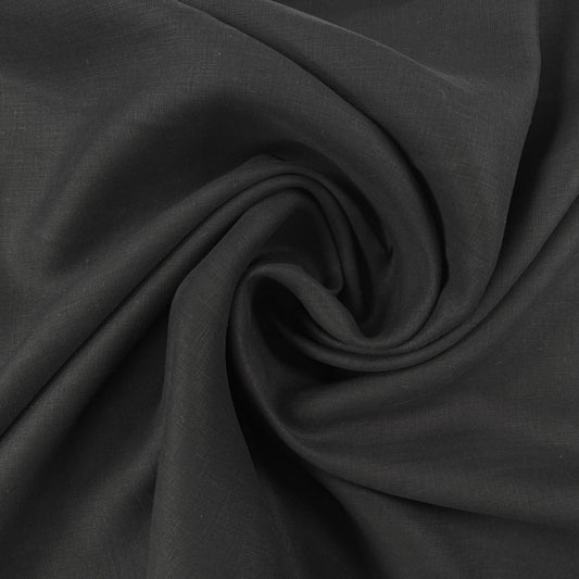 European Linen - Black  - 57-58"