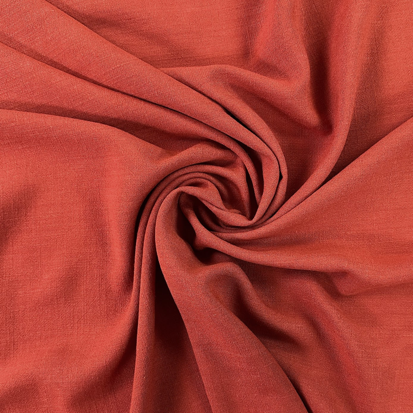 Silky Linen Viscose Noil - Rust