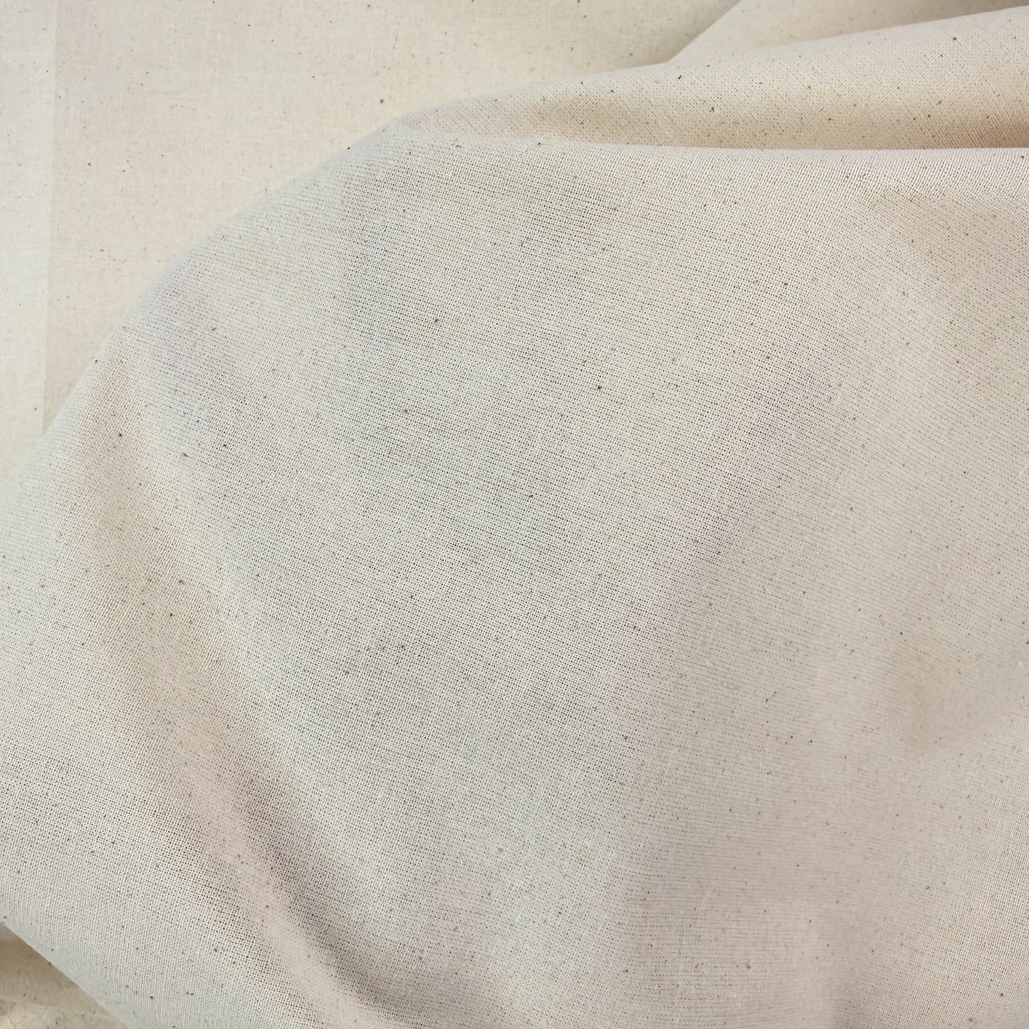 Muslin - Natural Undyed Combed Cotton Muslin Fabric - 48"