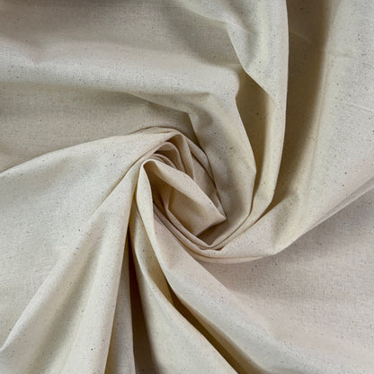 Muslin - Natural Undyed Combed Cotton Muslin Fabric - 48"