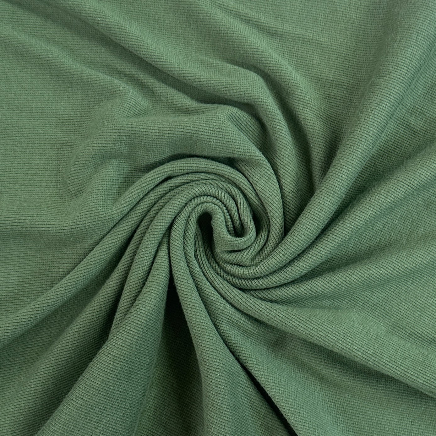 Bamboo Cotton Rib 2x2 - Moss Green - Ribbed Knit – Riverside Fabrics