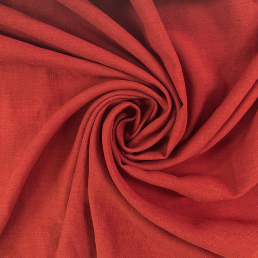 Tencel Linen Woven - Vermilion
