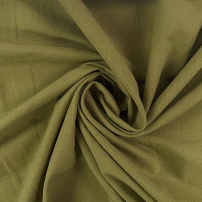 Cotton Linen Woven - Avocado Green