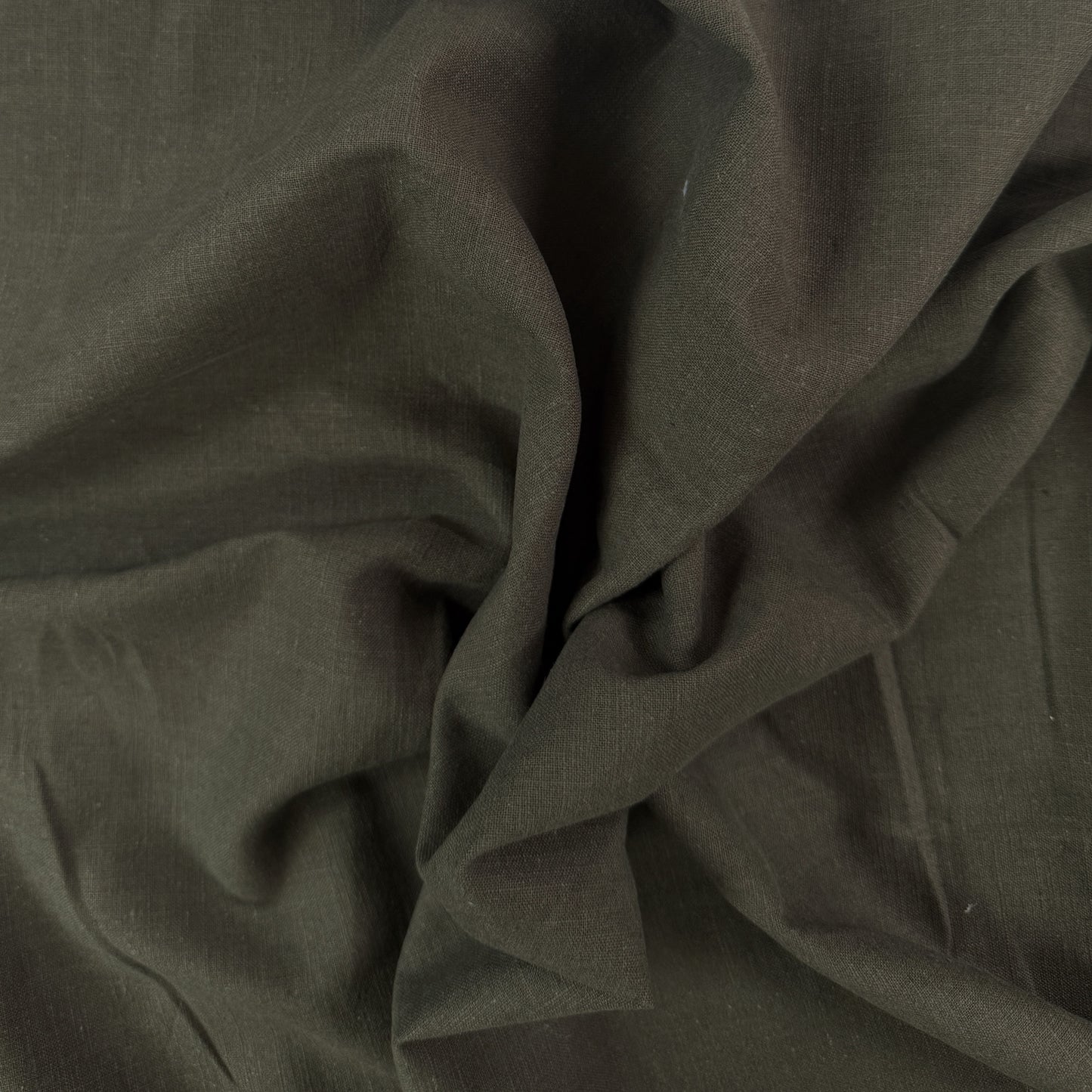 Cotton Linen Woven - Dark Moss