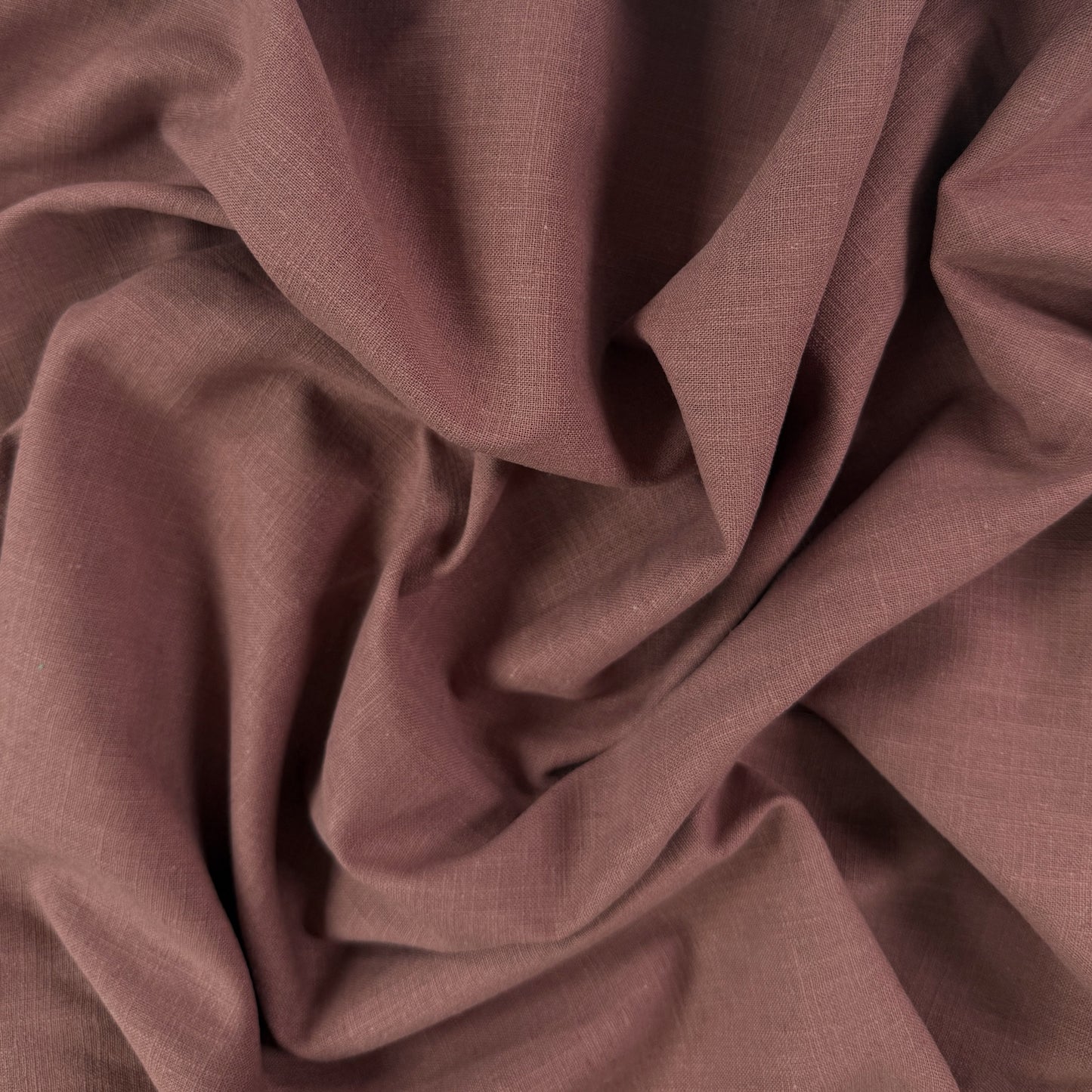 Cotton Linen Woven - Rose Brown