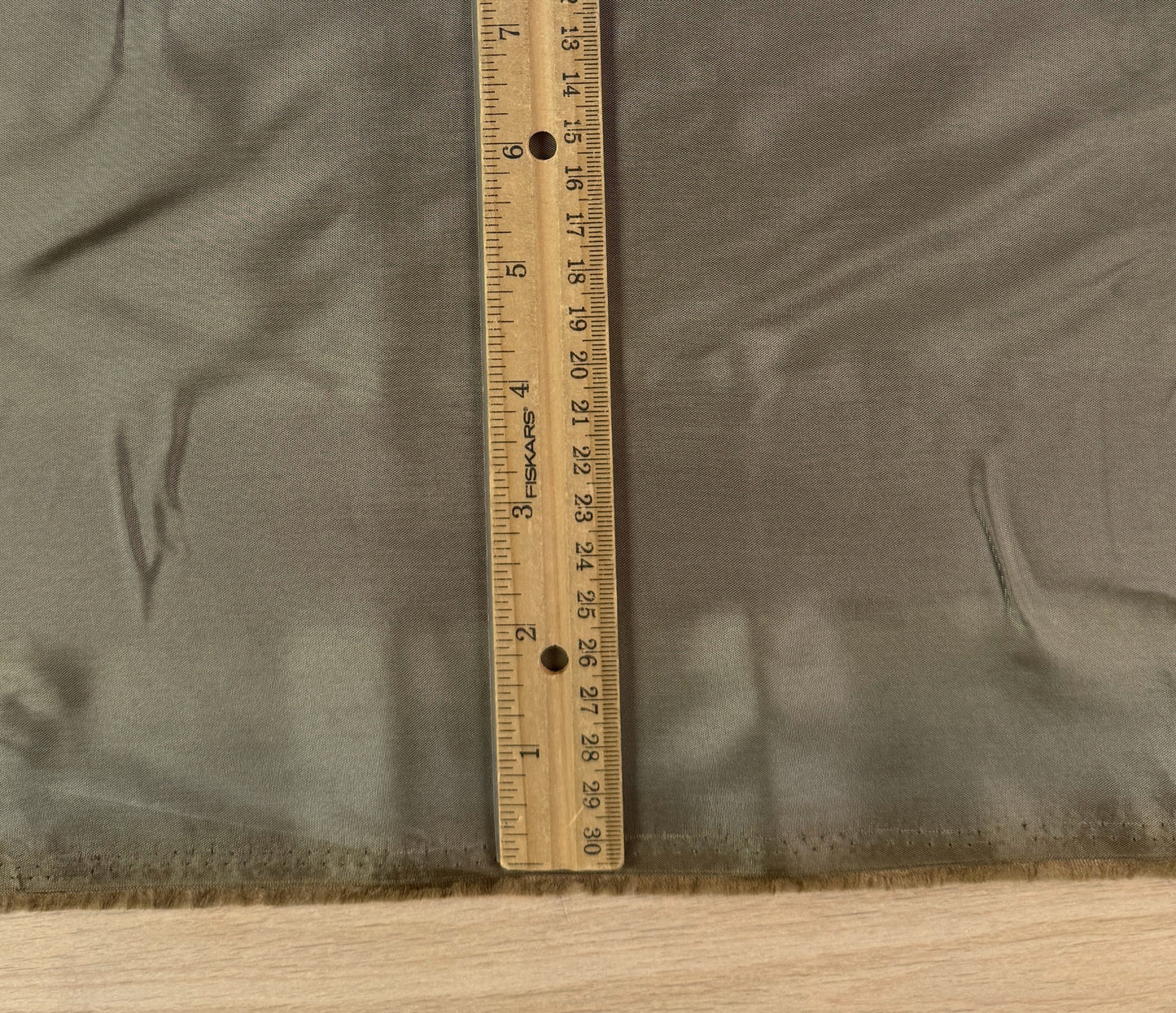 Silky Acetate Lining - Khaki - Deadstock