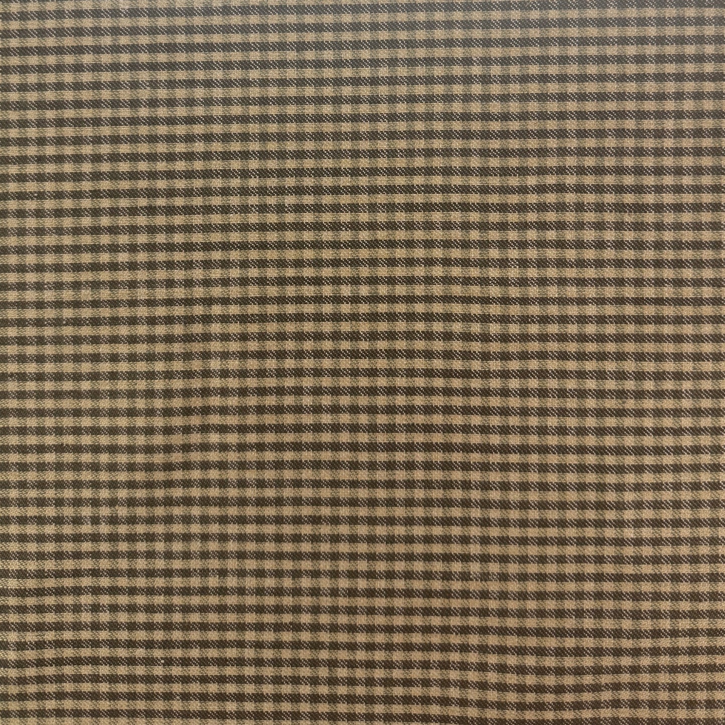 Yarn Dyed European Linen - Brown Plaid - 57"