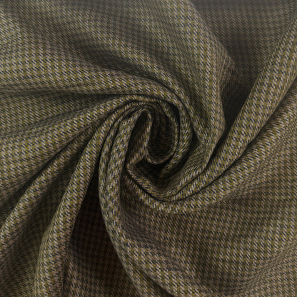 Brushed Yarn Dyed European Linen - Blue, Ivory & Green Houndstooth - 57"