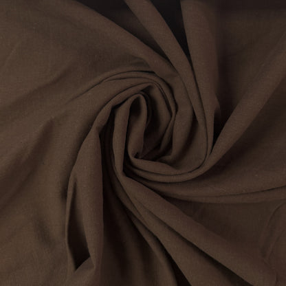 Linen Blend Slub Woven - Chocolate - Deadstock