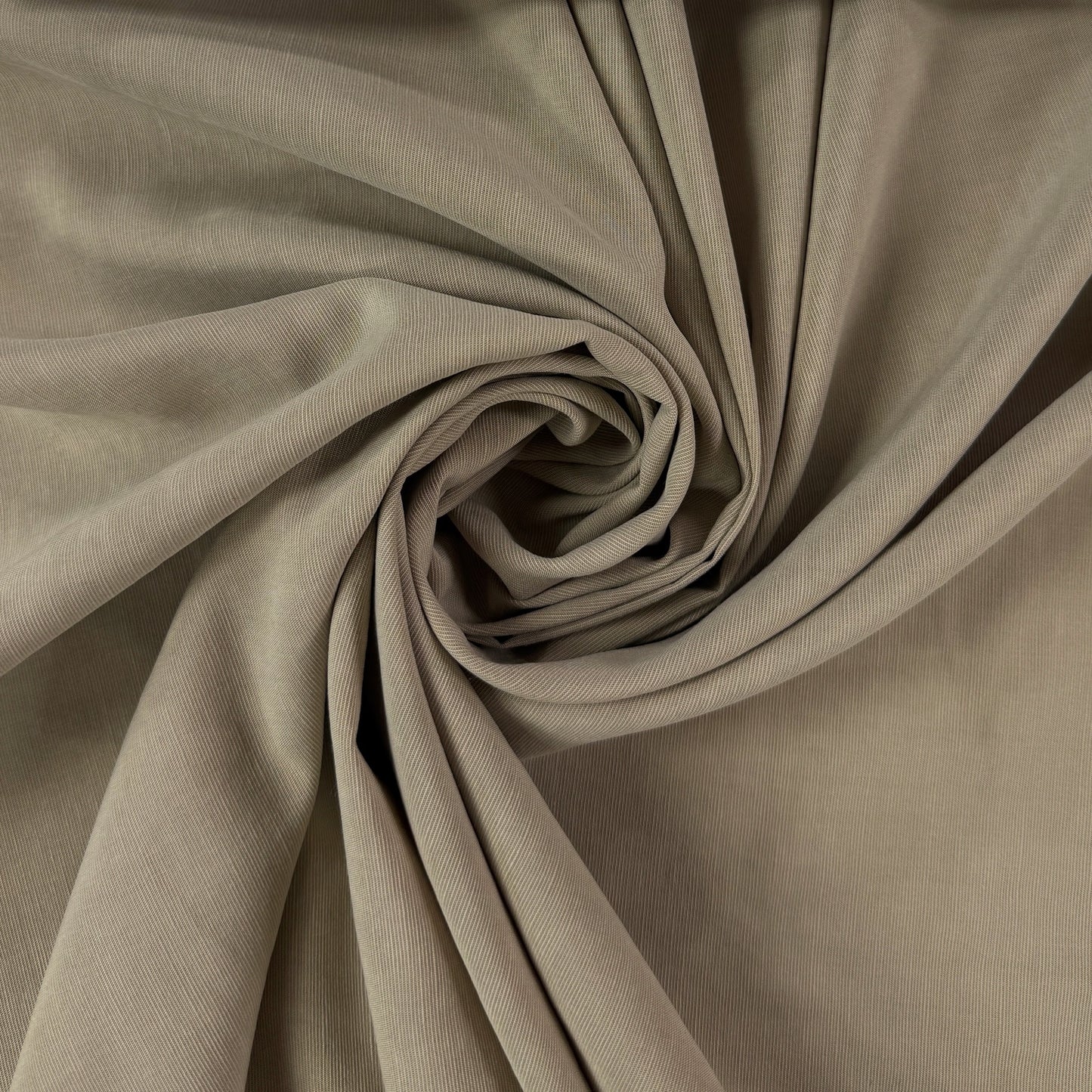 Cotton Micro-Bedford Ribbed Piqué - Taupe - Deadstock