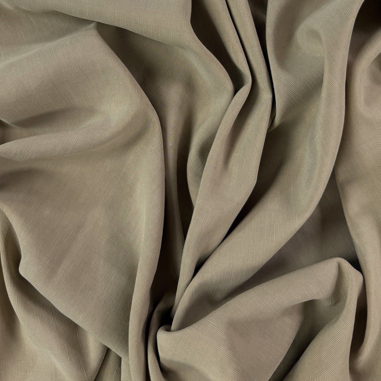 Cotton Micro-Bedford Ribbed Piqué - Taupe - Deadstock