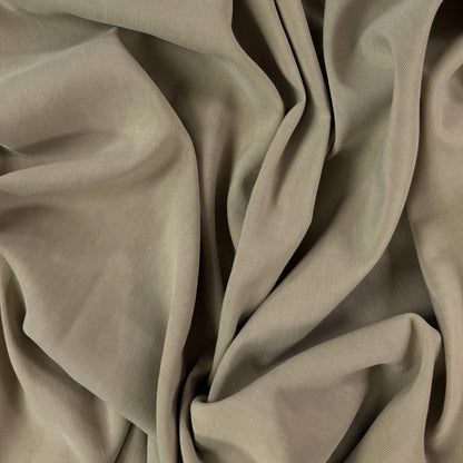 Cotton Micro-Bedford Ribbed Piqué - Taupe - Deadstock