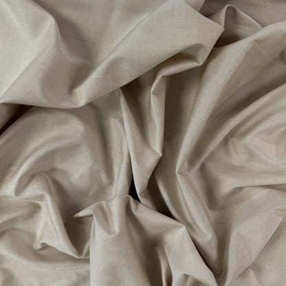 Woven Cotton Micro Piqué - Beige - Deadstock