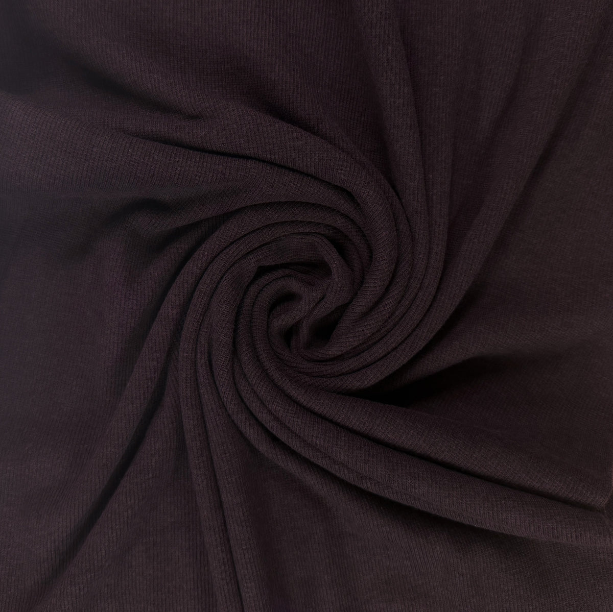 TENCEL™ Lyocell Organic Cotton 2x2 Ribbed Knit - Espresso