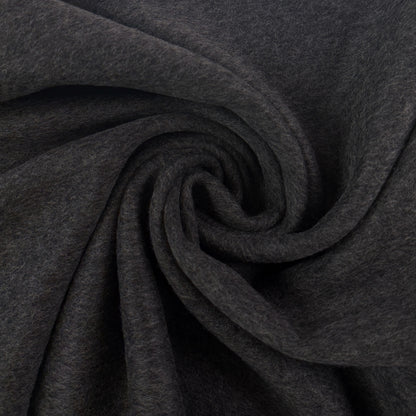 Reversible Ultrasoft Brush Mohair Wool Coating - Navy & Grey - Designer Deadstock