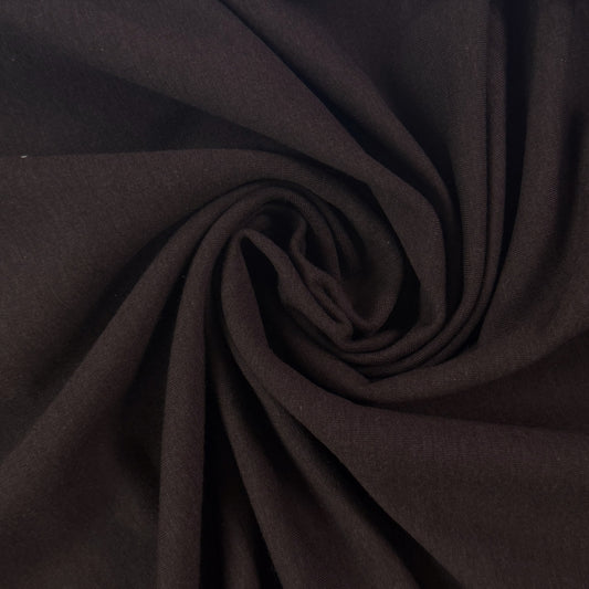 TENCEL™ Lyocell Organic Cotton Brushed Stretch Sweatshirt Fleece - Espresso