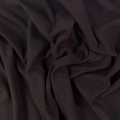 TENCEL™ Lyocell Organic Cotton Brushed Stretch Sweatshirt Fleece - Espresso