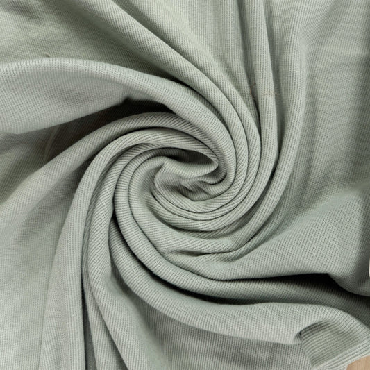 Bamboo Cotton 2×2 Rib - Sage