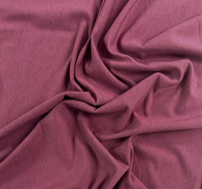 TENCEL™ Lyocell Organic Cotton French Terry  - Dark Mauve