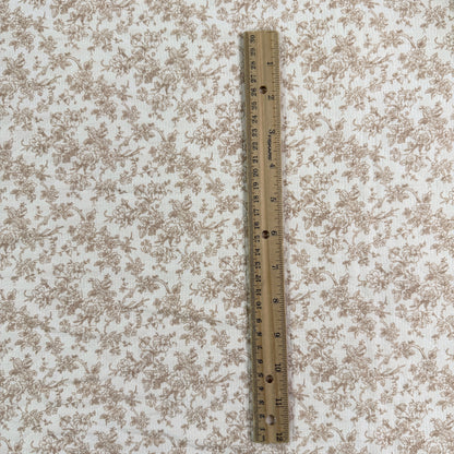 Cotton Heirloom Quilt - Cream/Mocha
