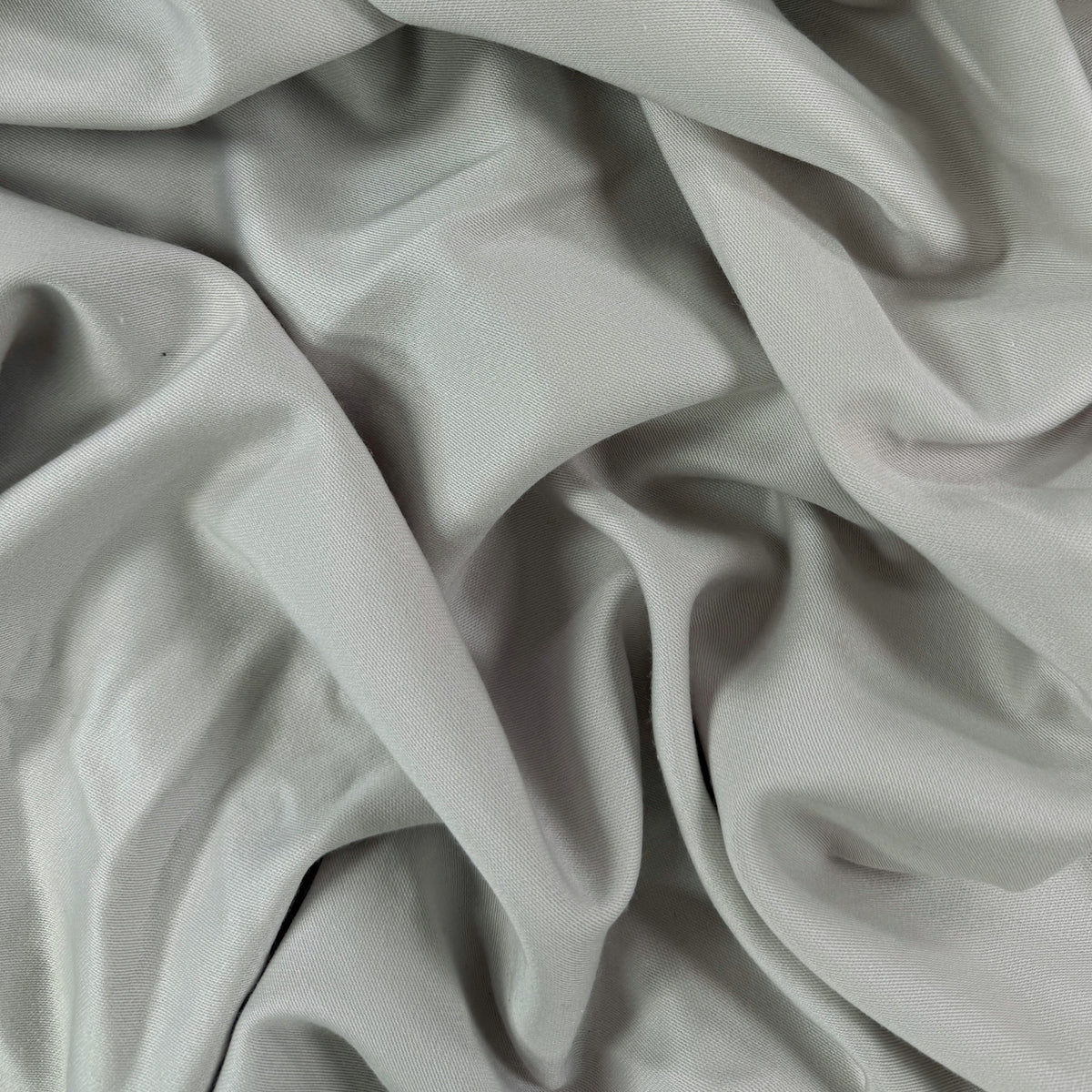 French Heritage Mill Wool Satin - Light Grey - Deadstock