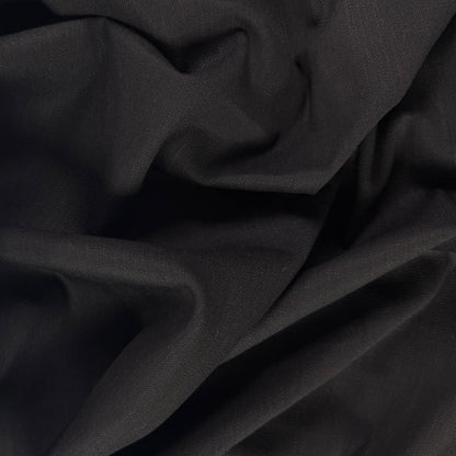 Stretch Cotton Slub Denim - Black - Designer Deadstock
