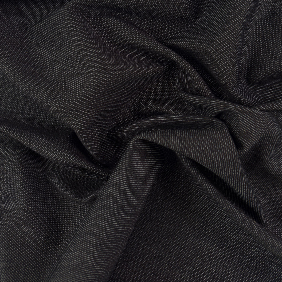 Stretch Cotton Denim - Black - Alexander Wang - Designer Deadstock - 11.5oz