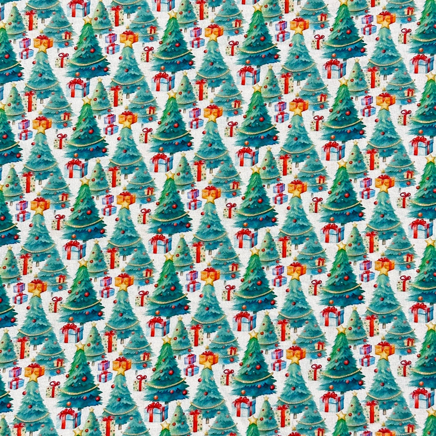 Christmas Trees - Digital Print - Cotton Poplin