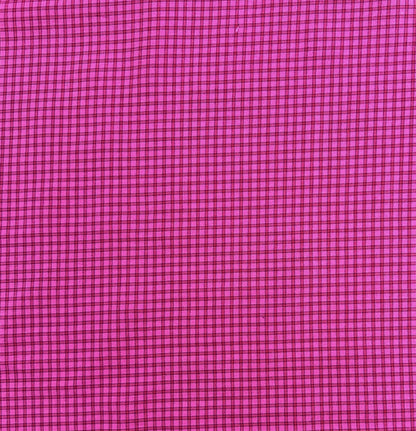 Warp & Weft Premium Cotton Yarn Dye - Gingham - Bright Pink