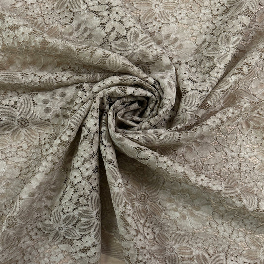 Vintage Dream Floral Lace - Nylon/Cotton/Rayon - Gold Taupe