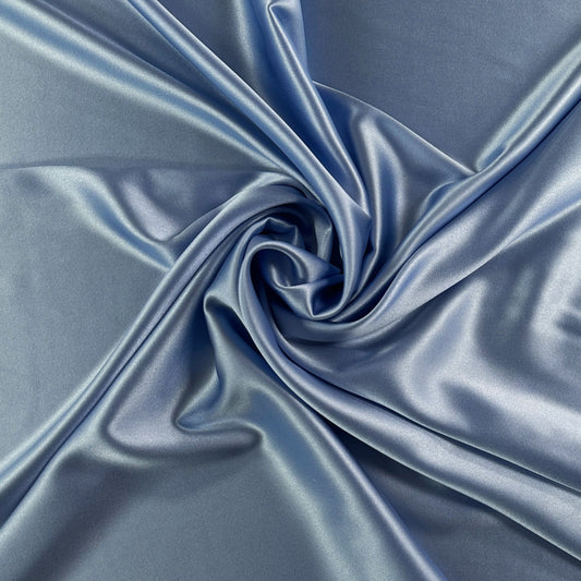 Stretch Silk Charmeuse - Periwinkle - 19mm